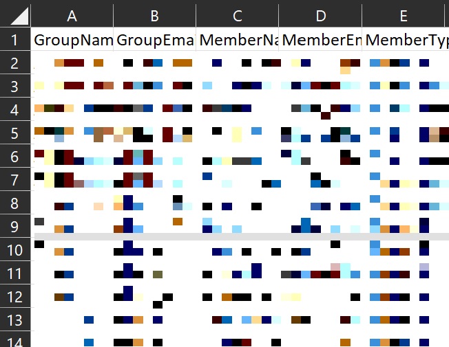 Exported CSV Example